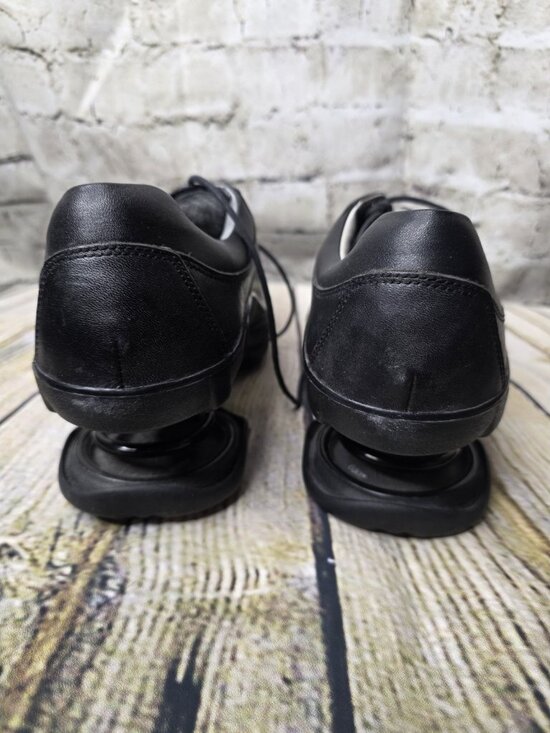 Z-Coil Santa Fe Spring Heel Shoes Mens 9 Black Leather Cap Toe Lace Up Comfort main image 6